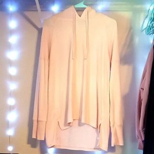 Baby pink large light weight and thing pullover hoodie